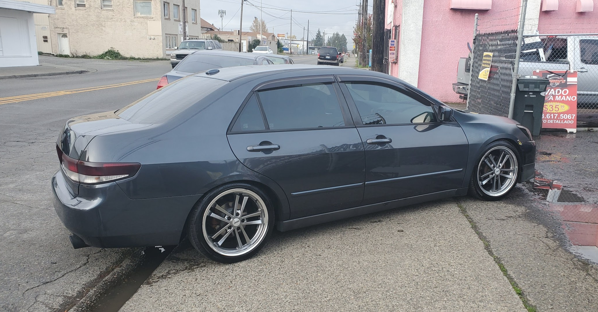 2004 Honda Accord outside of a detail shop